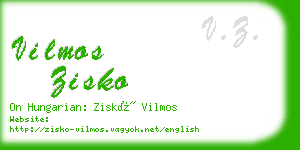 vilmos zisko business card